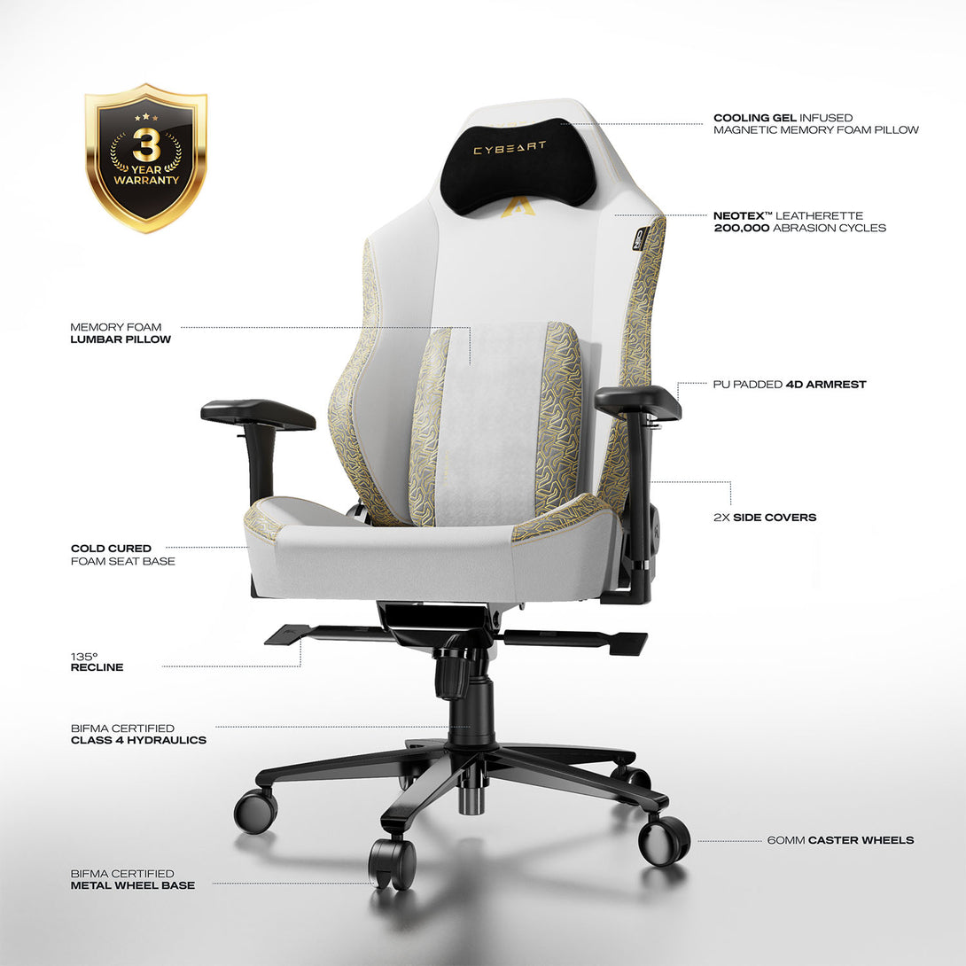 Lunar Edition Gaming Chair | NEO Series Chairs | Cybeart – Cybeart India
